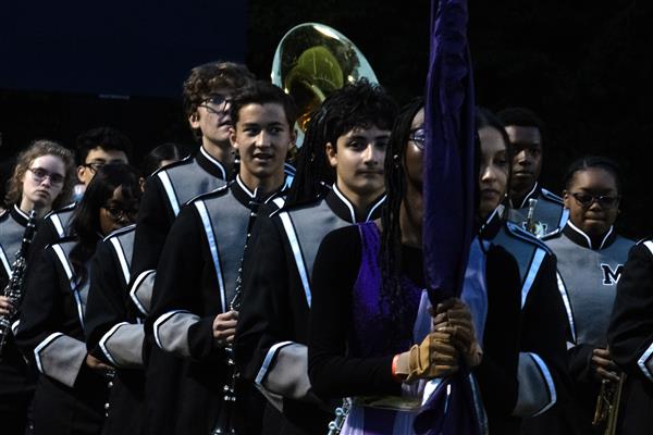Meade High School Marching Band Performing